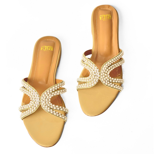 Pearl Glow Luxe Flats
